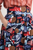 Seasalt Mevagissey Organic Cotton Skirt - Marine Forms Mussel