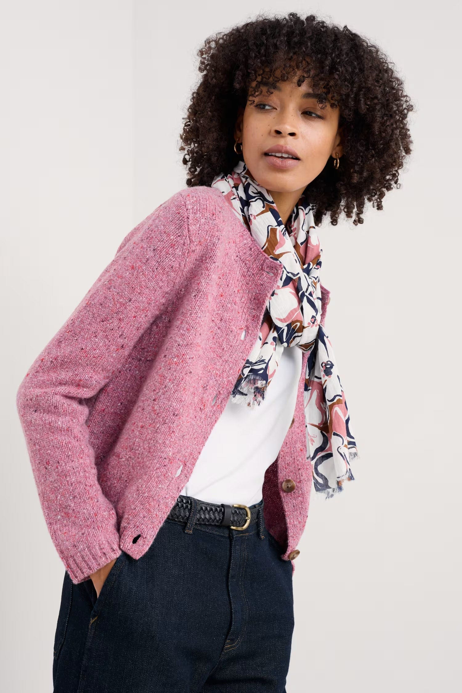 Seasalt New Everyday Scarf - Campion Bloom Toffee B-AC26850_34932_OS