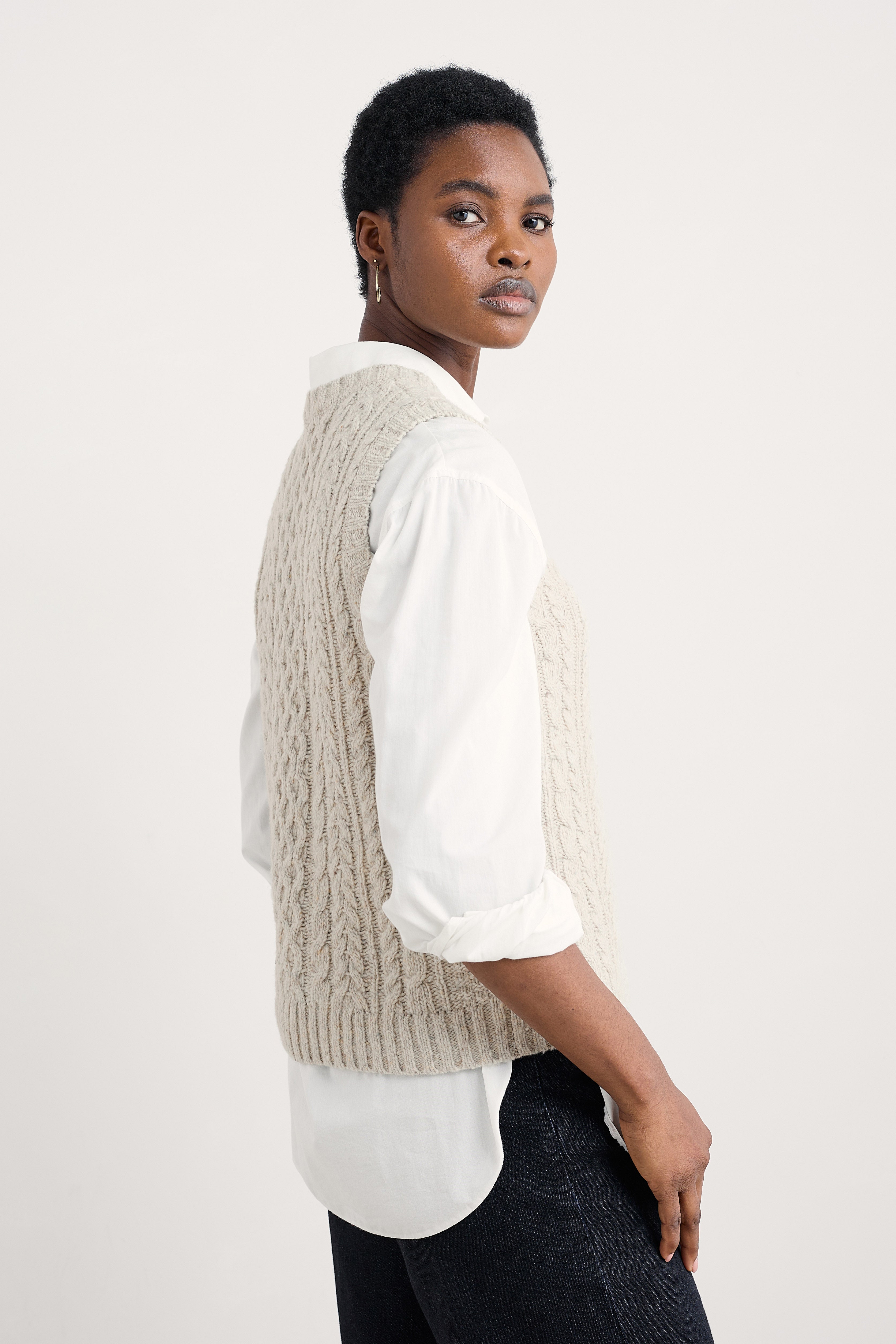 Seasalt Newlyn Sleeveless Jumper - Aran