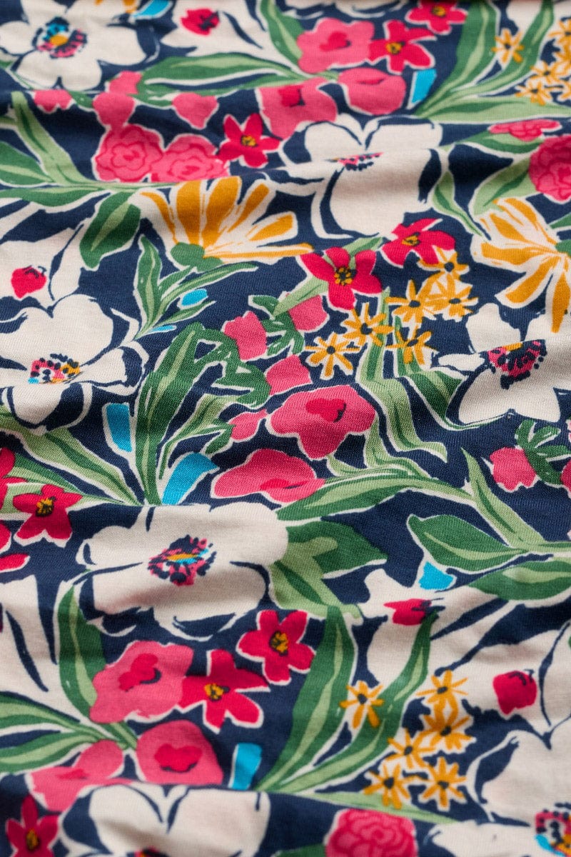 Seasalt Organic Cotton Handyband - Garden Flowers Night B-AC17523_35342_OS