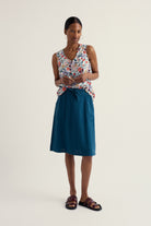 Seasalt Pepper Moth Linen Skirt - Ocean Drift