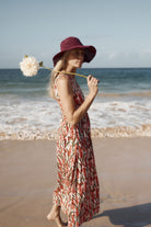 Seasalt Polmanter Dress - Red Hot Poker Chalk
