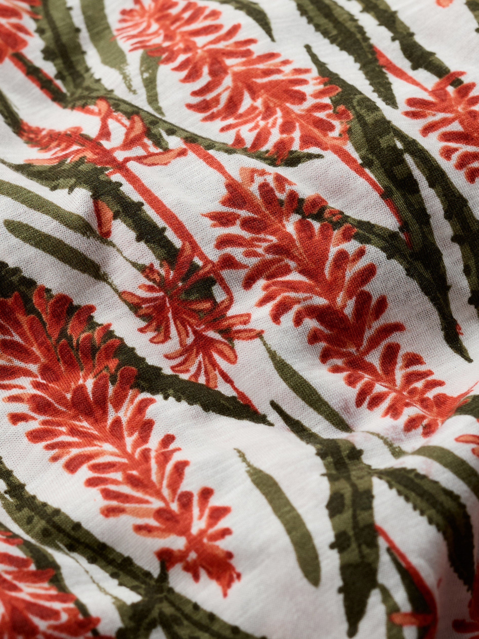 Seasalt Polmanter Dress - Red Hot Poker Chalk