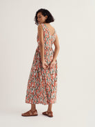 Seasalt Polmanter Dress - Red Hot Poker Chalk