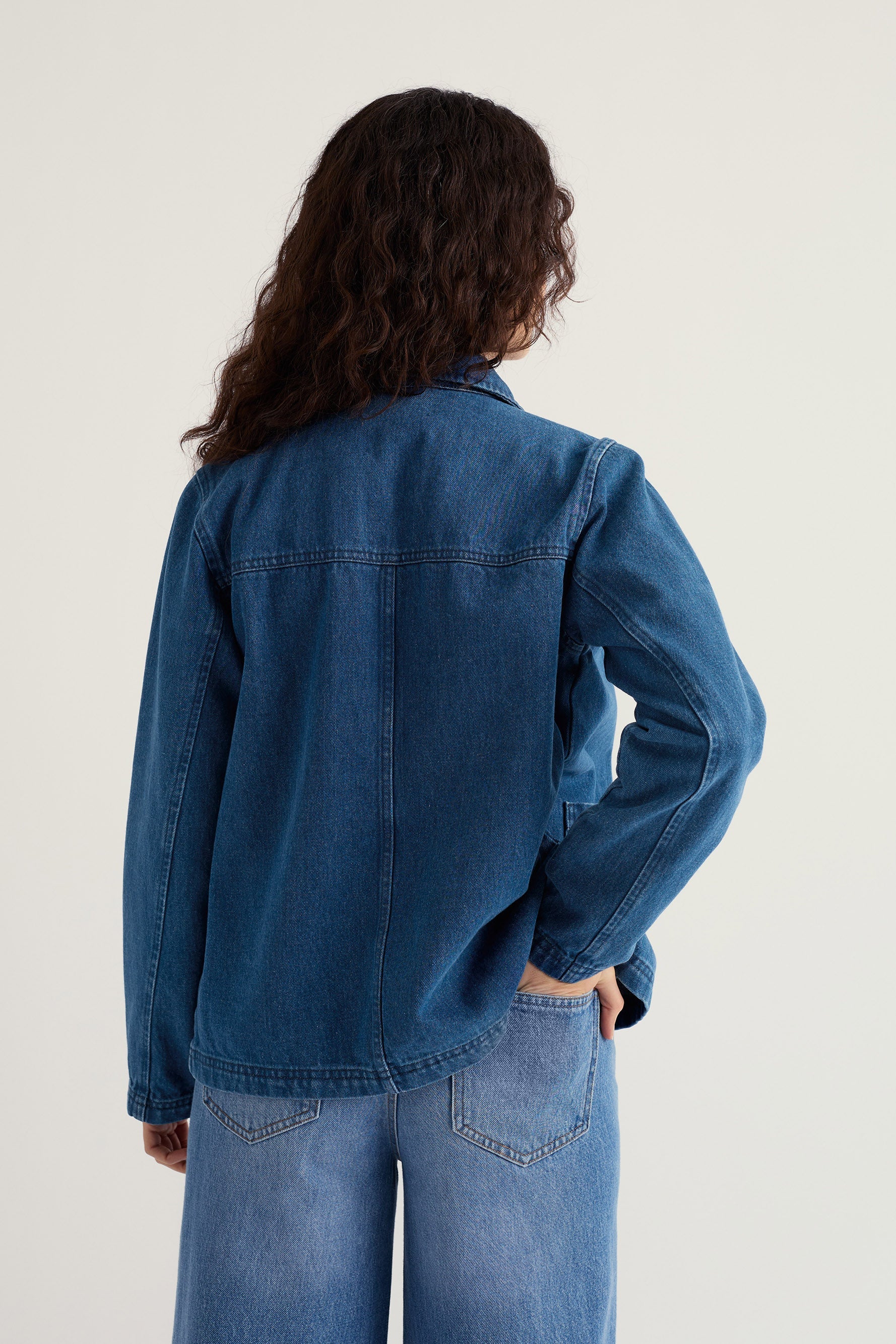 Seasalt Reading Rocks Denim Jacket - Mid Wash