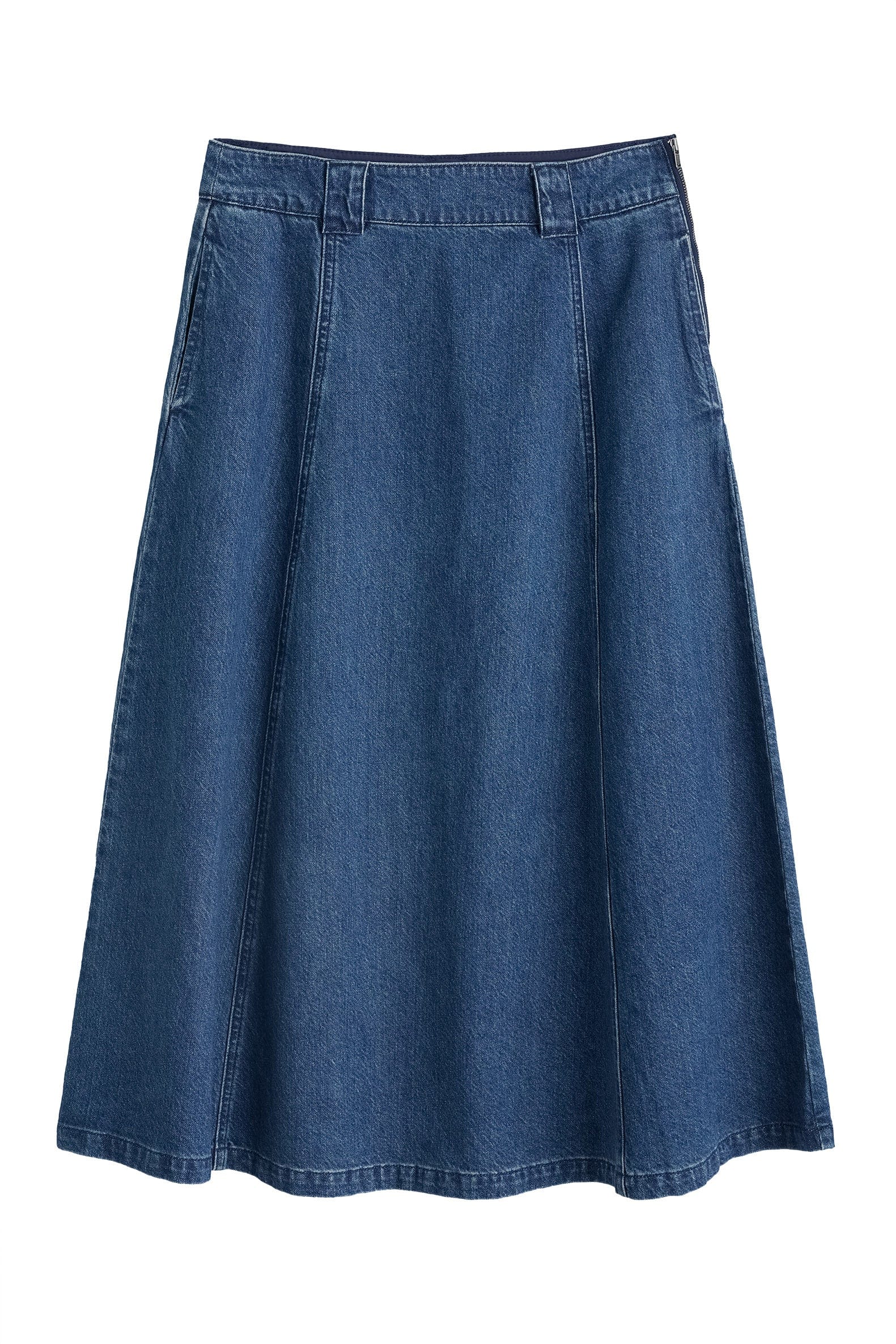 Seasalt Restharrow Denim Skirt - Mid Wash