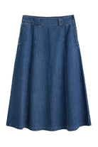 Seasalt Restharrow Denim Skirt - Mid Wash