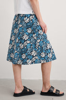 Seasalt Rose A-Line Skirt - Cut Out Seaweed Maritime