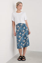 Seasalt Rose A-Line Skirt - Cut Out Seaweed Maritime