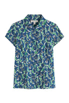 Seasalt Rushmaker Shirt - Painty Bluebell Dark Voyage