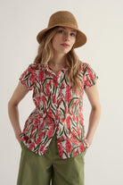 Seasalt Rushmaker Shirt - Red Hot Poker Chalk