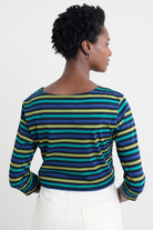 Seasalt Sailor 3/4 Sleeve Top - Tri Mini Cornish Emulsion