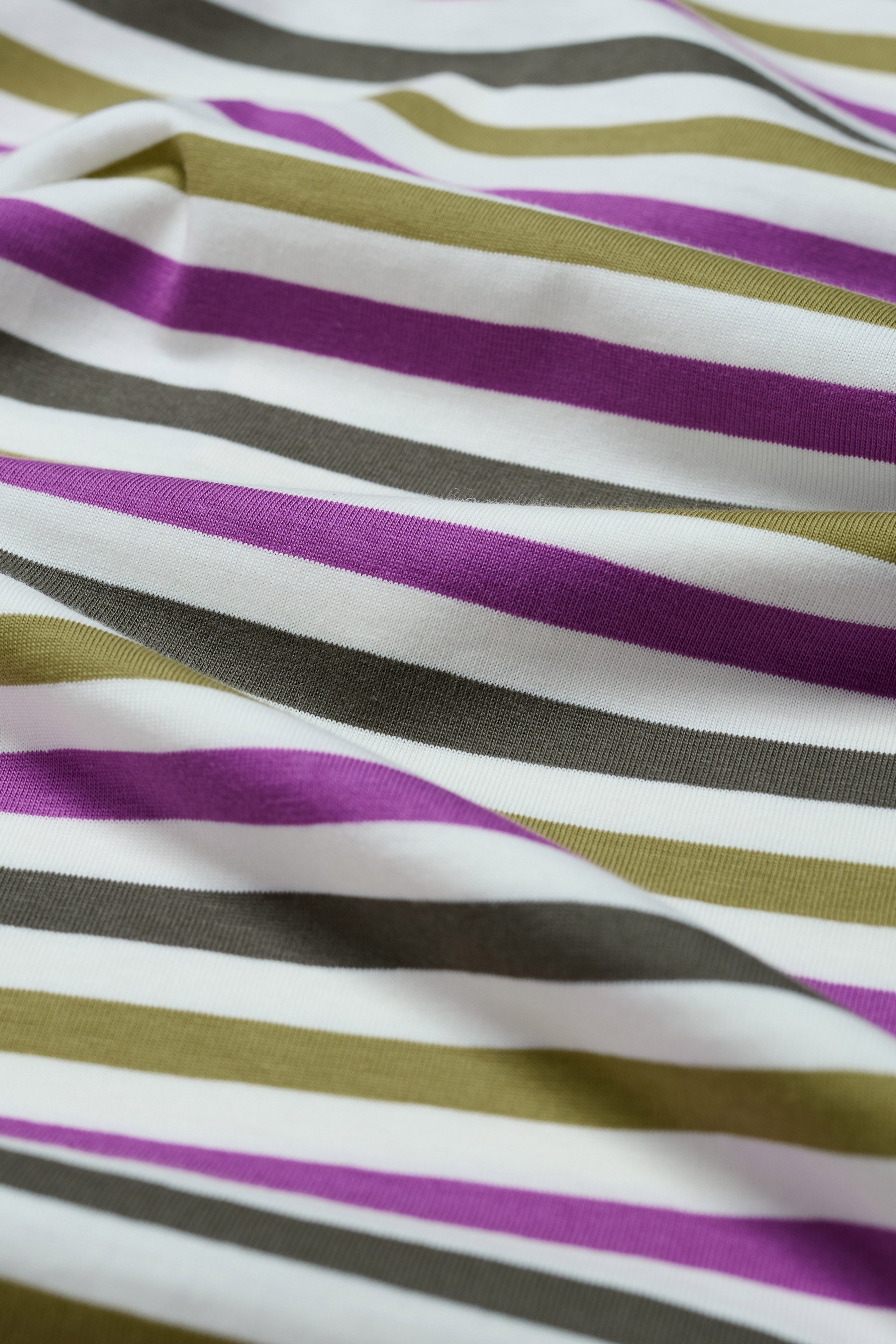 Seasalt Sailor Organic Cotton Jersey Top - Tri Mini Cornish Fennel