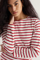 Seasalt Sailor Shirt - Breton Deep Rust