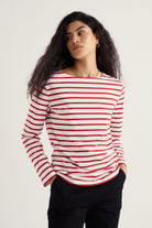 Seasalt Sailor Shirt - Breton Deep Rust
