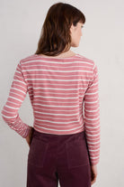 Seasalt Sailor Shirt - Falmouth Shore Pink Grass Chalk