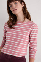Seasalt Sailor Shirt - Falmouth Shore Pink Grass Chalk