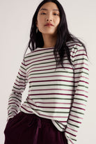Seasalt Sailor Shirt - Tri Breton Dried Rose