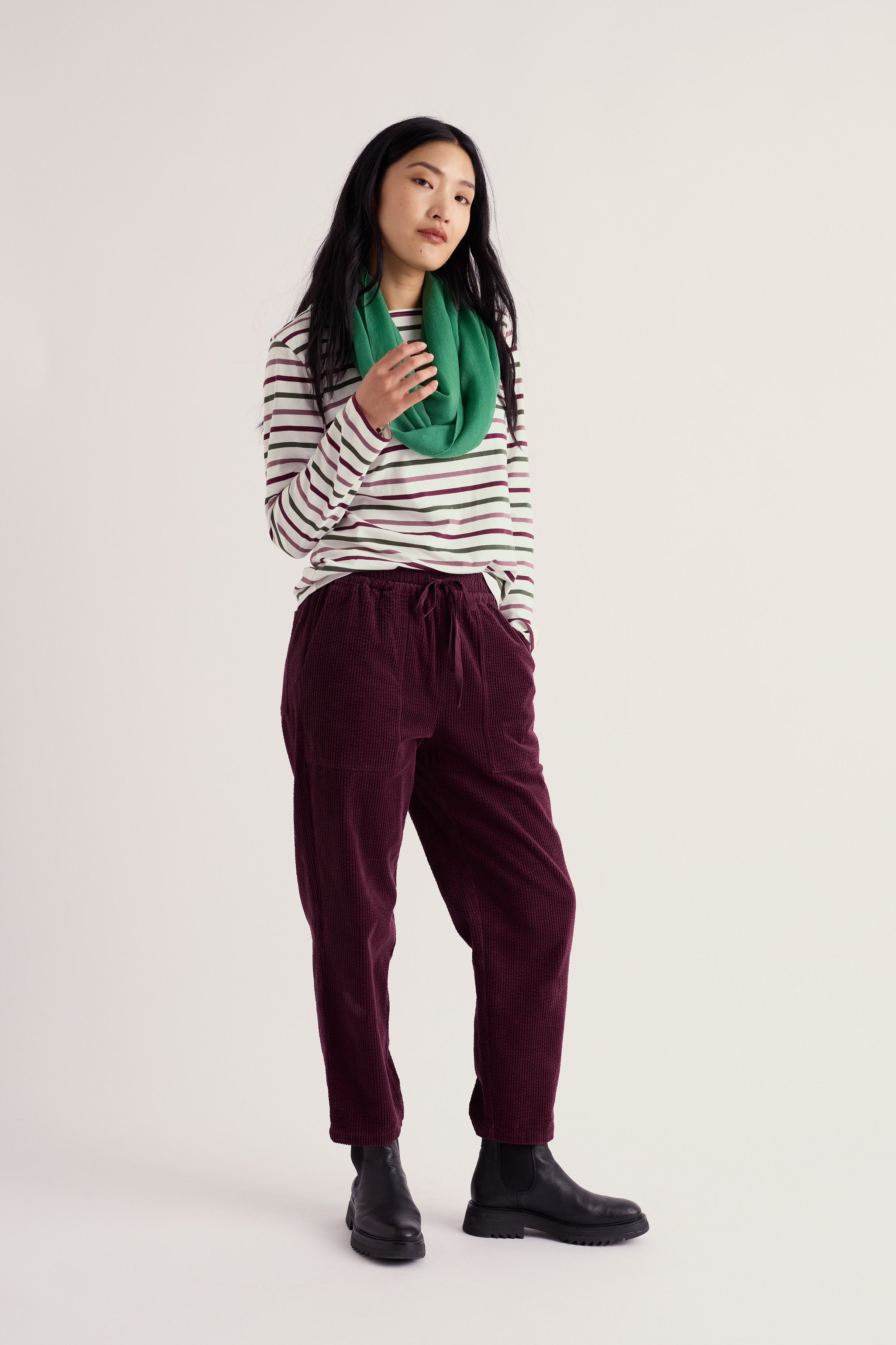 Seasalt Sailor Shirt - Tri Breton Dried Rose