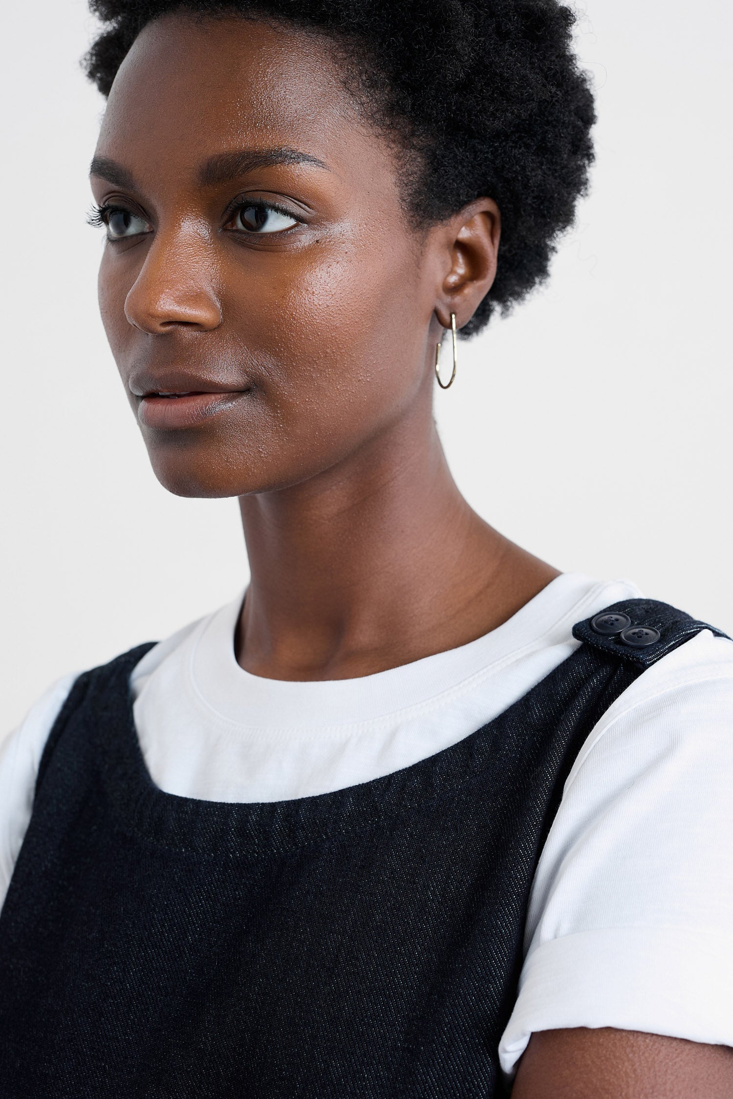 Seasalt Salt Weave Knee Length Pinafore - Dark Wash