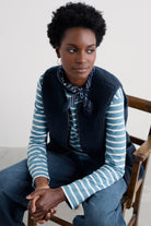 Seasalt Sea Buckthorne Borg Gilet - Maritime