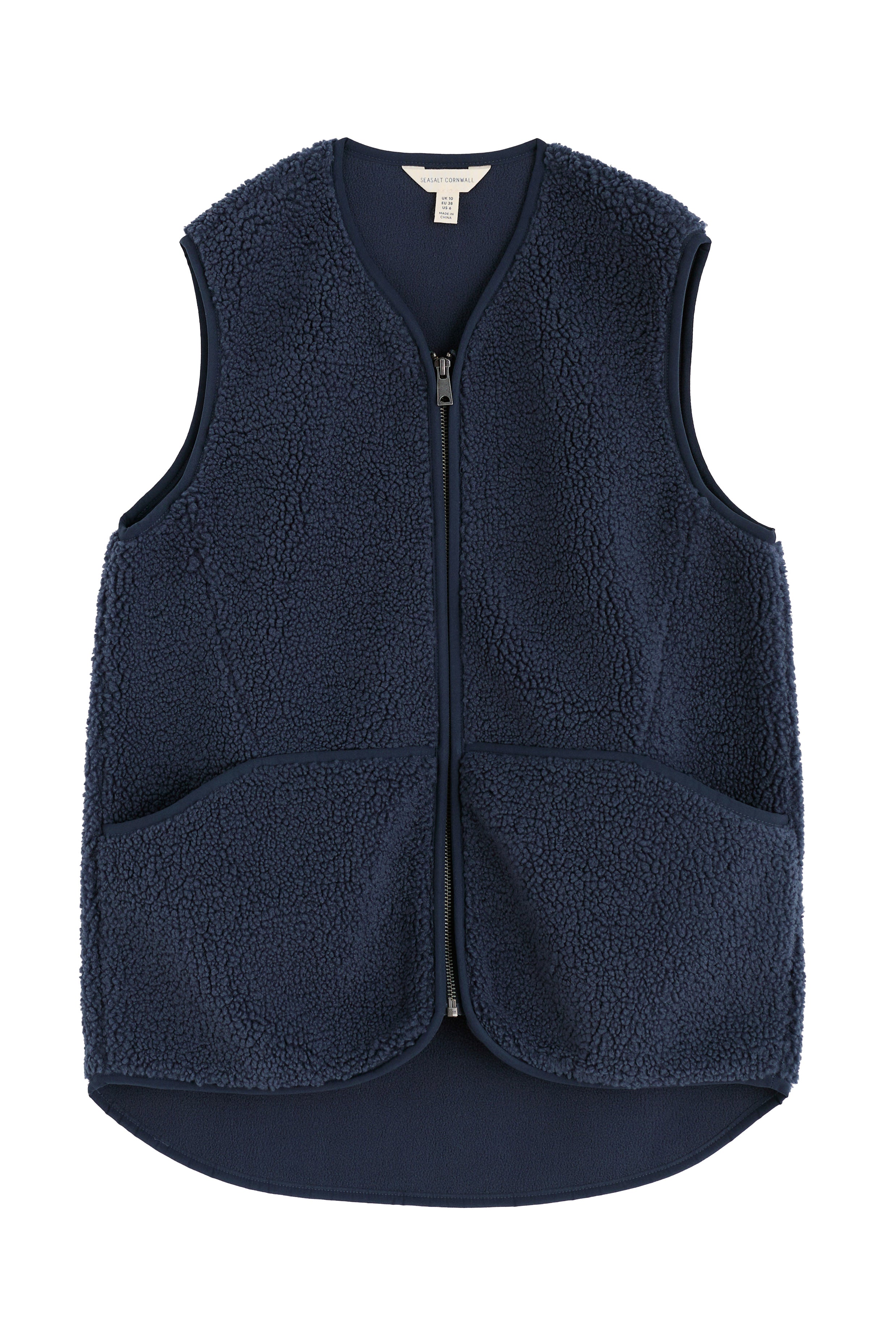 Seasalt Sea Buckthorne Borg Gilet - Maritime