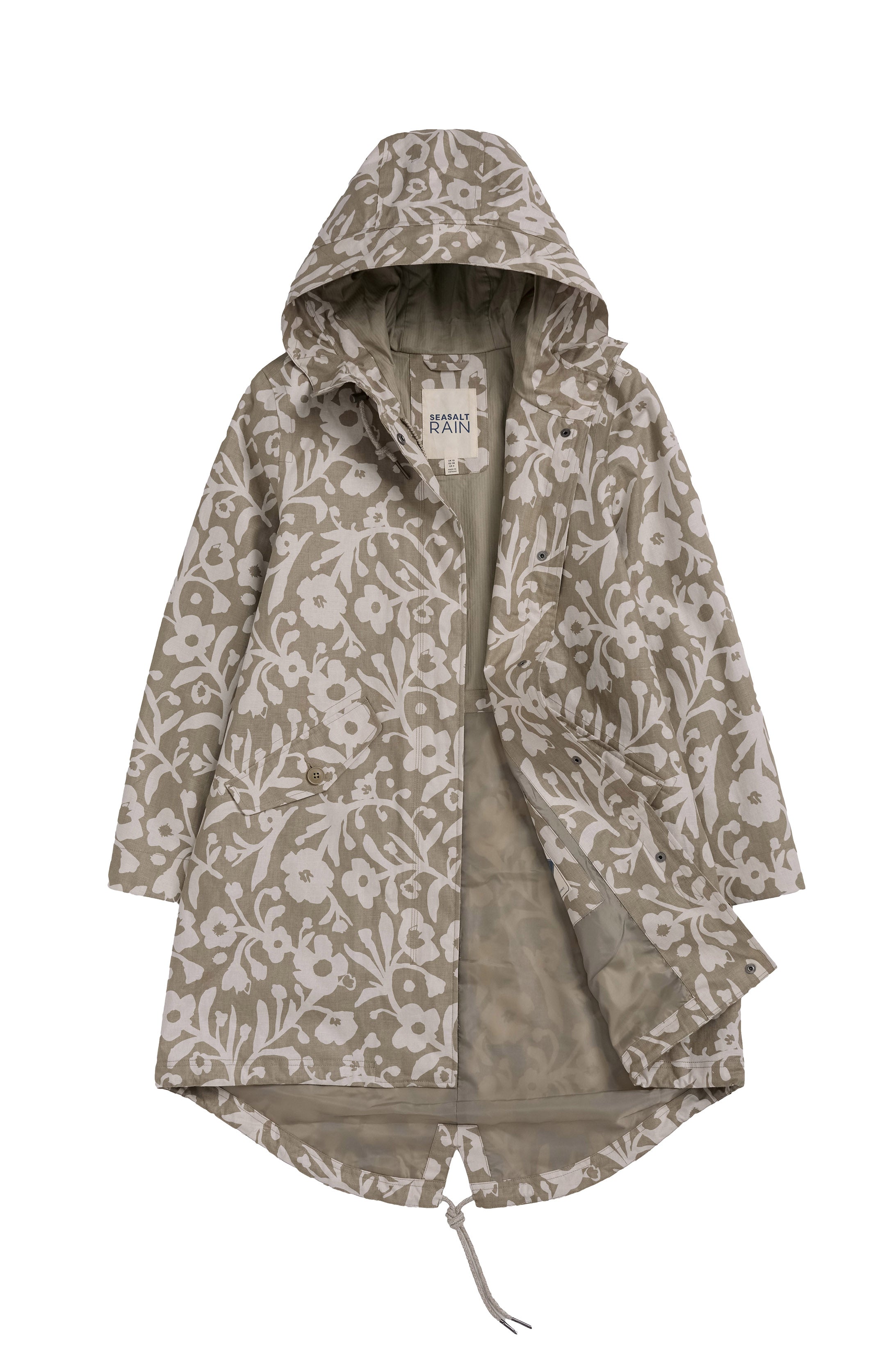 Seasalt Seafaring Waterproof Coat - Blotted Anemone Seed