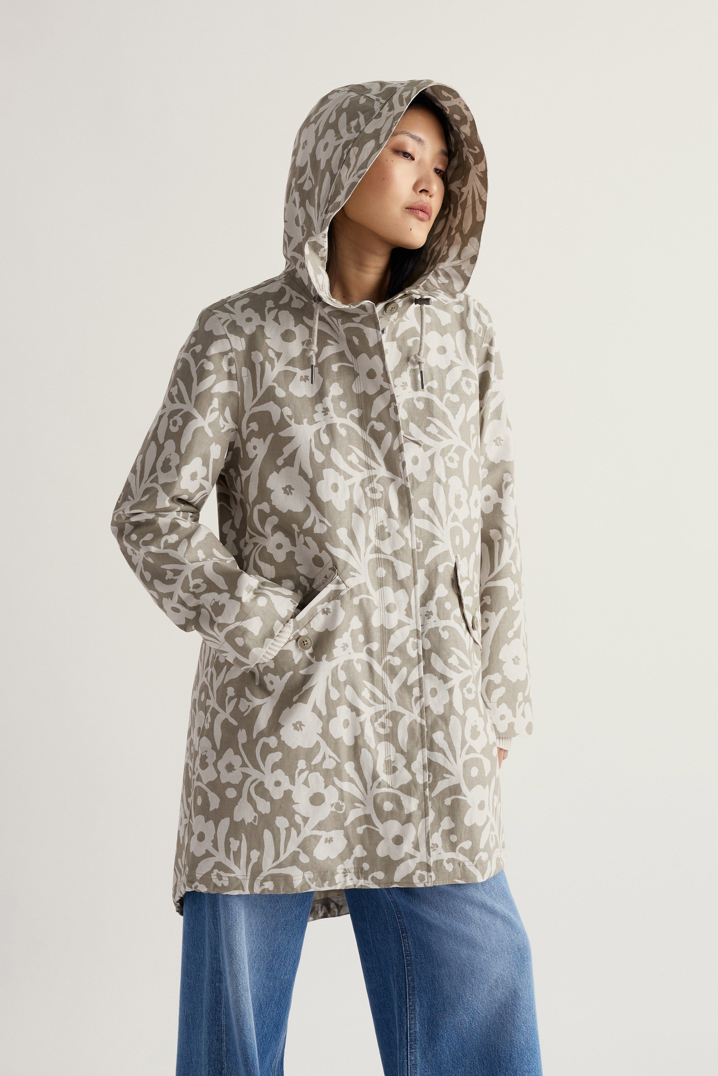 Seasalt Seafaring Waterproof Coat - Blotted Anemone Seed