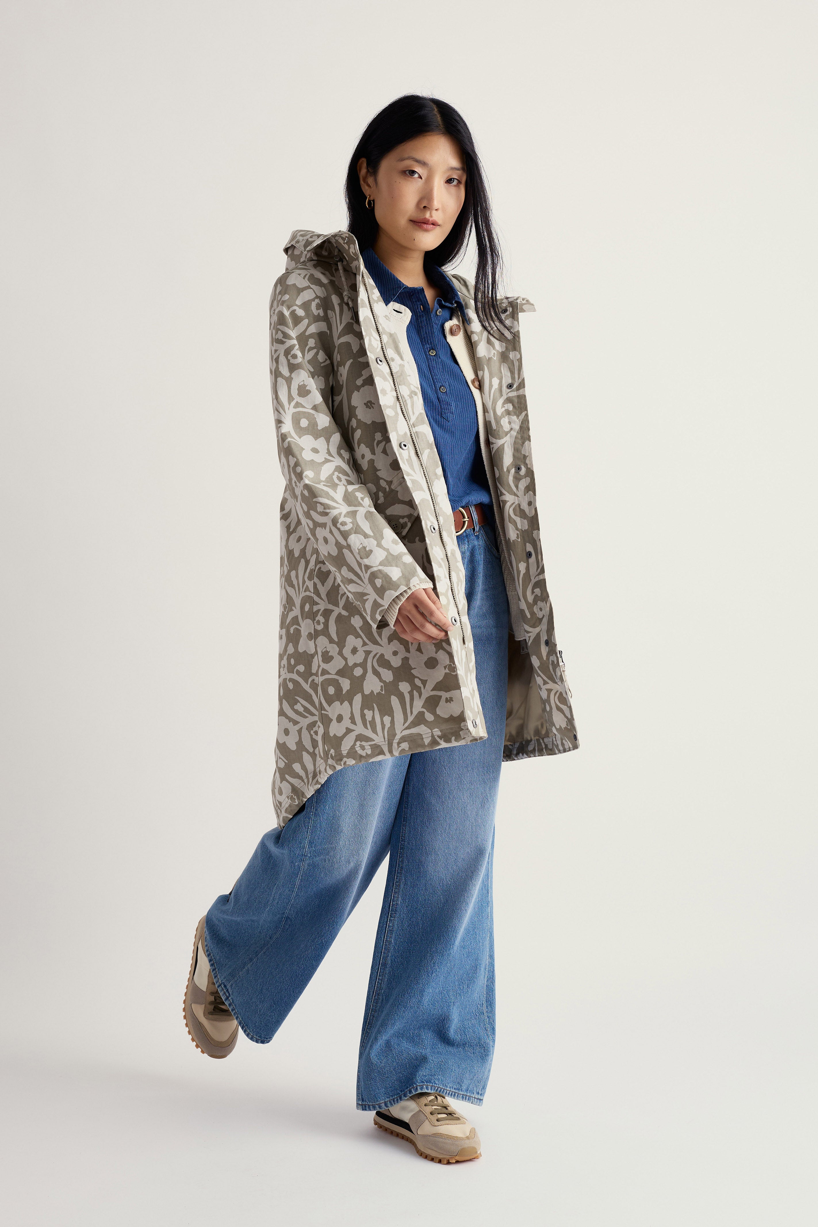 Seasalt Seafaring Waterproof Coat - Blotted Anemone Seed