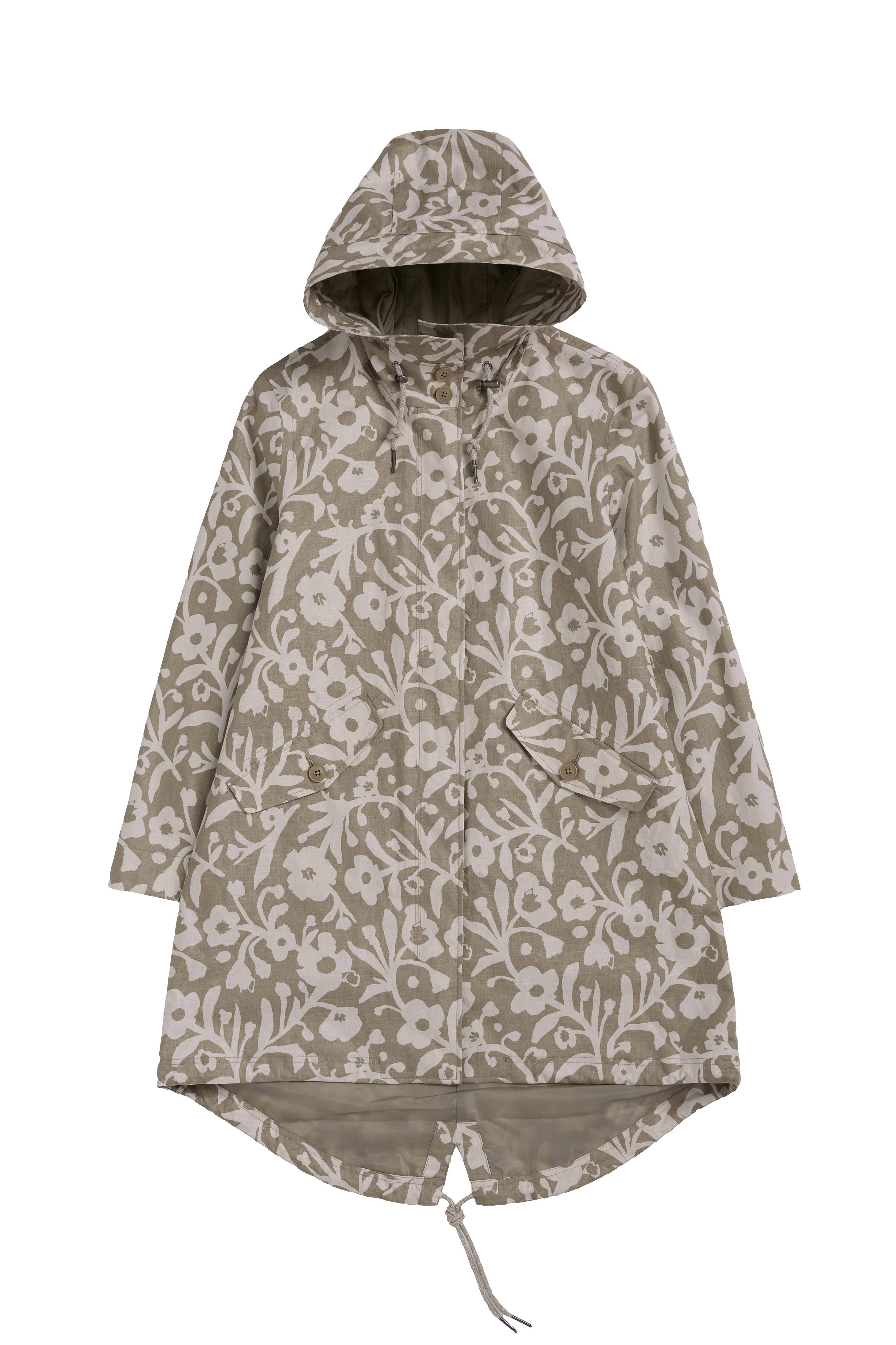 Seasalt Seafaring Waterproof Coat - Blotted Anemone Seed