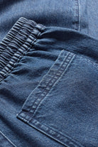 Seasalt Sholl Denim-Linen Trousers - Mid Wash