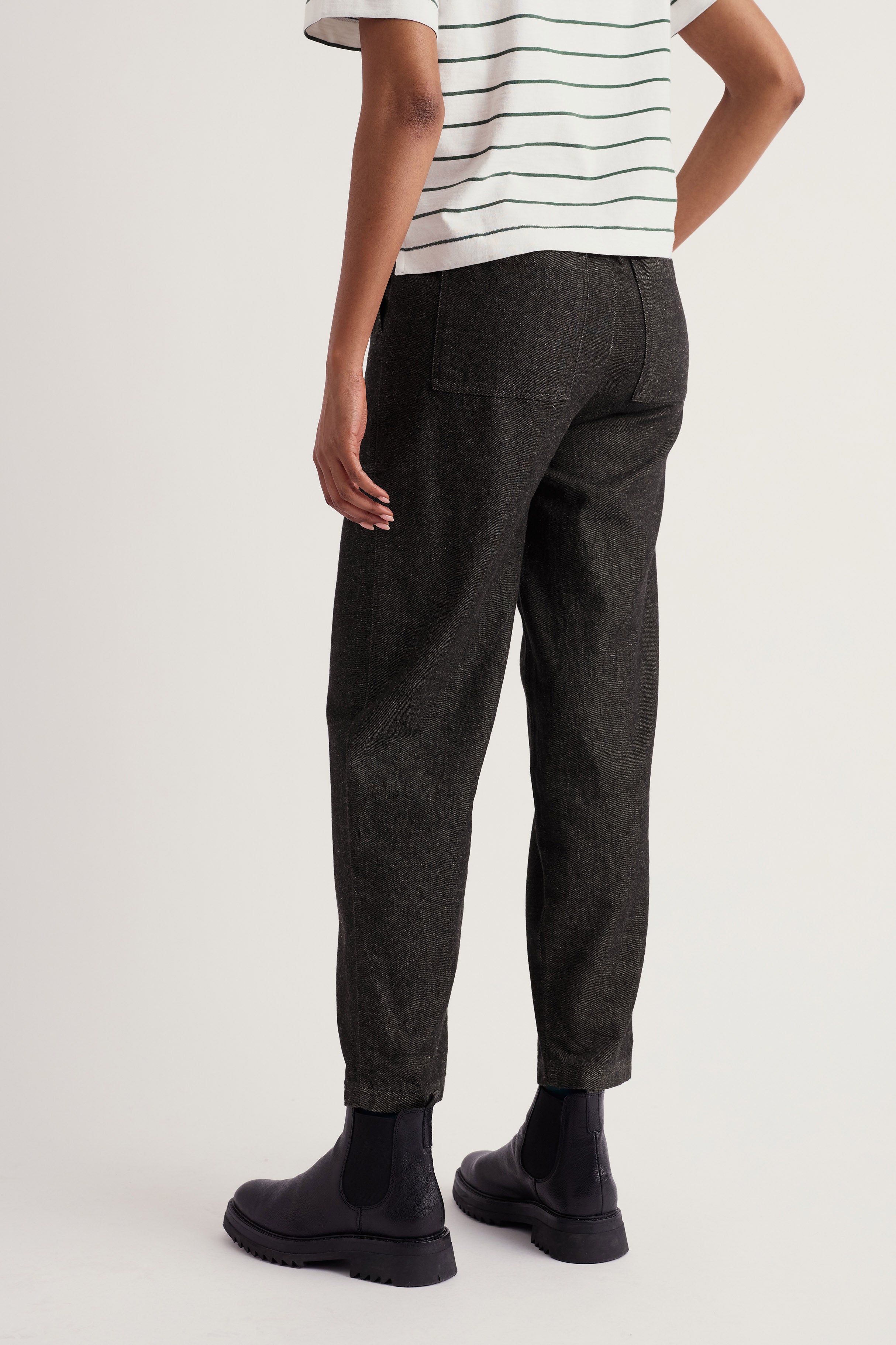 Seasalt Sholl Elasticated Waist Jeans - Washed Black