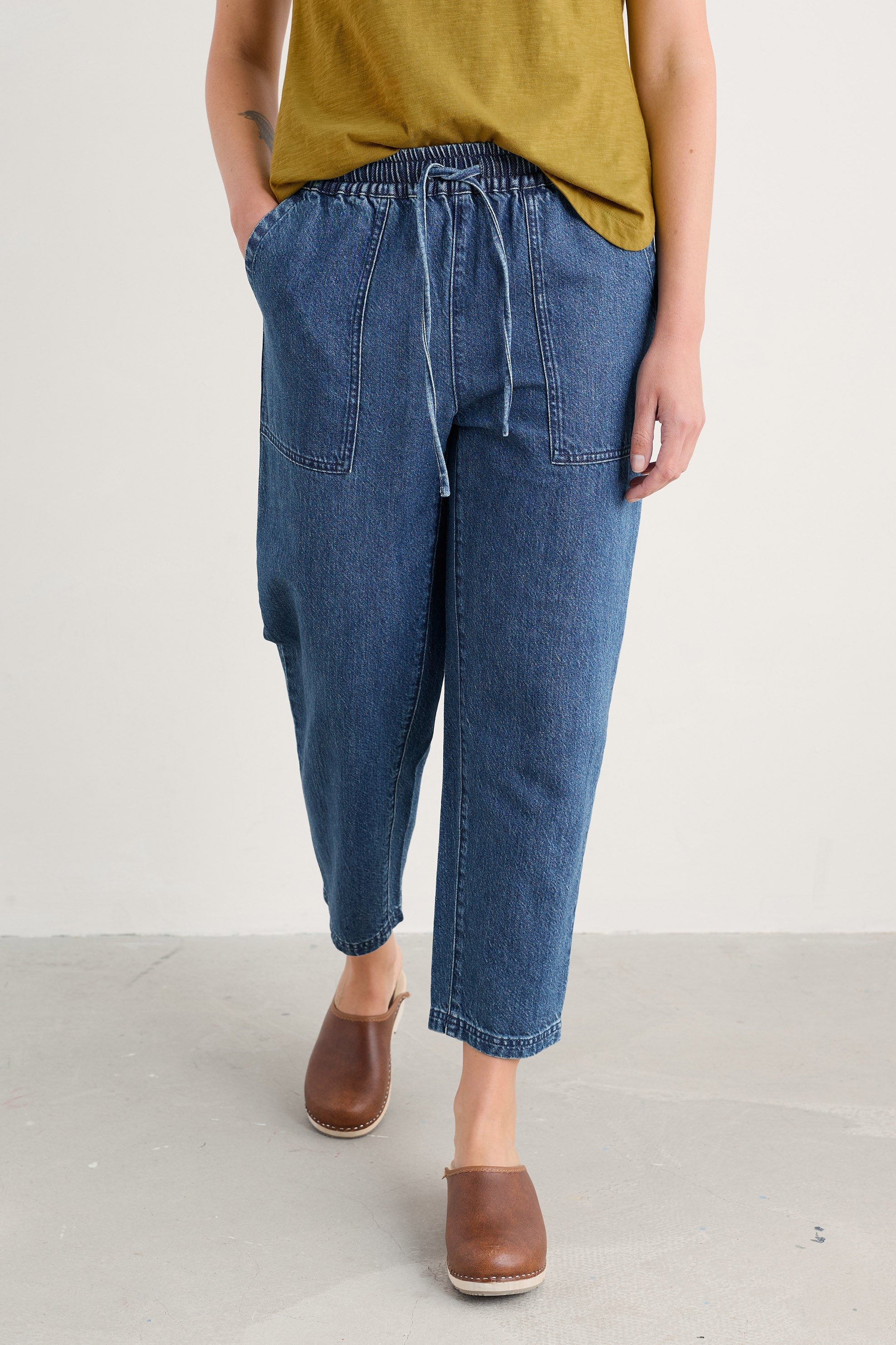 Seasalt Sholl Trousers - Mid Wash