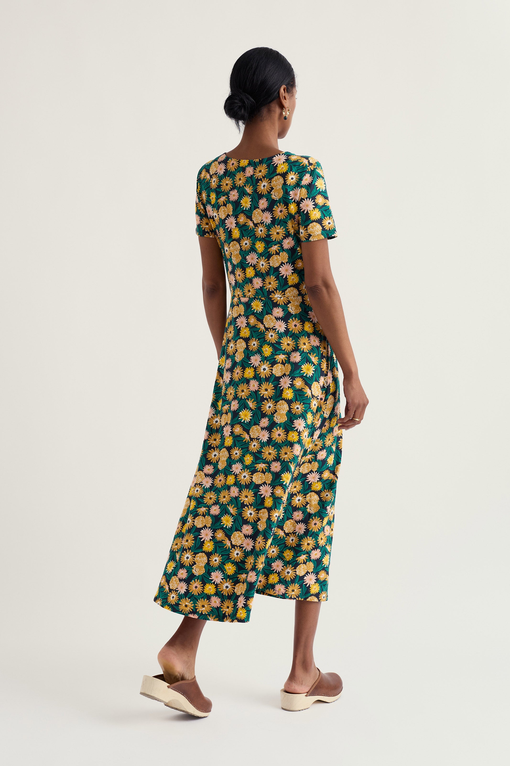 Seasalt Short Sleeve Veronica Dress - Marigold Meadow Inkwell