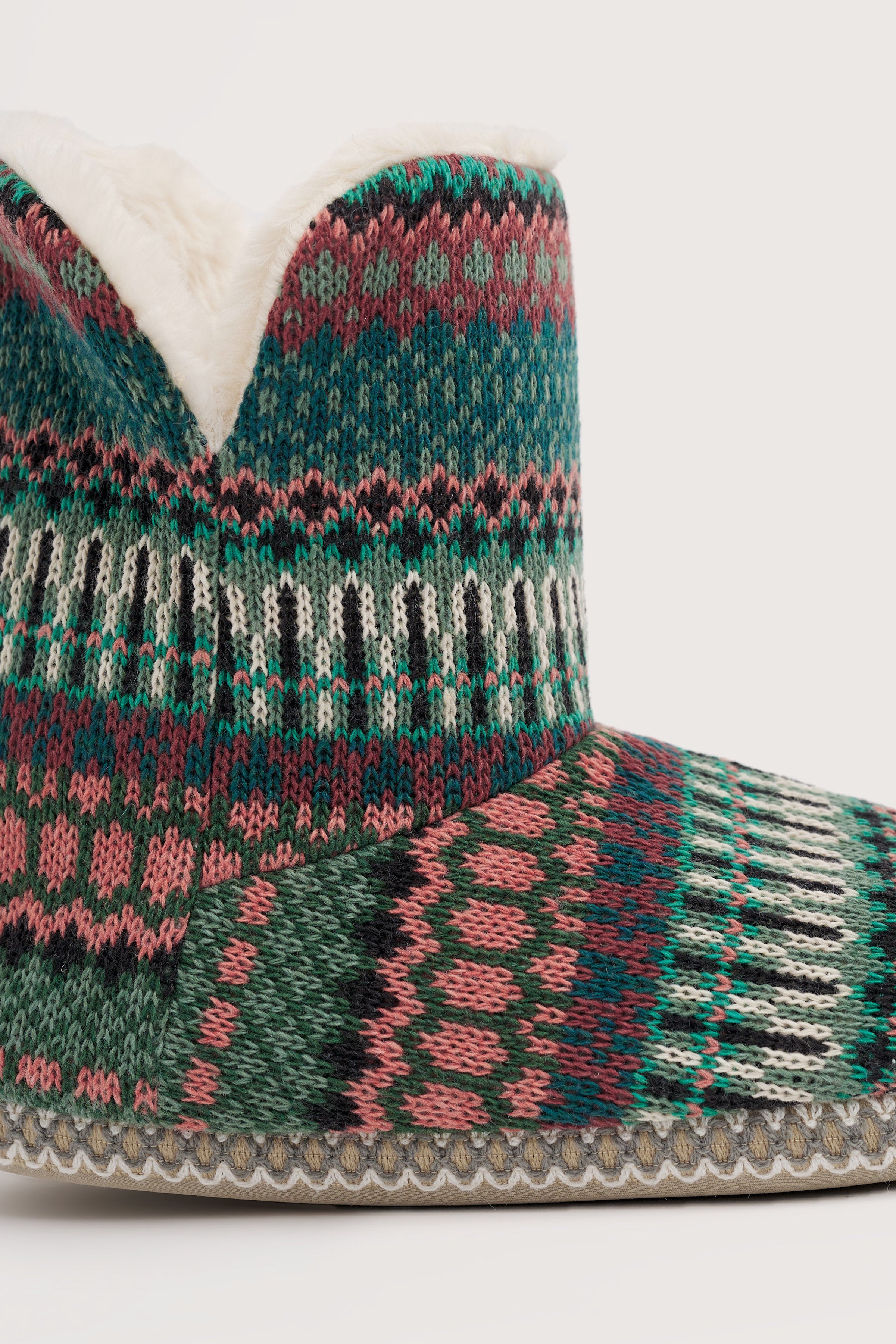 Seasalt Snooze Slipper Booties - Weaving Needle Dark Forage