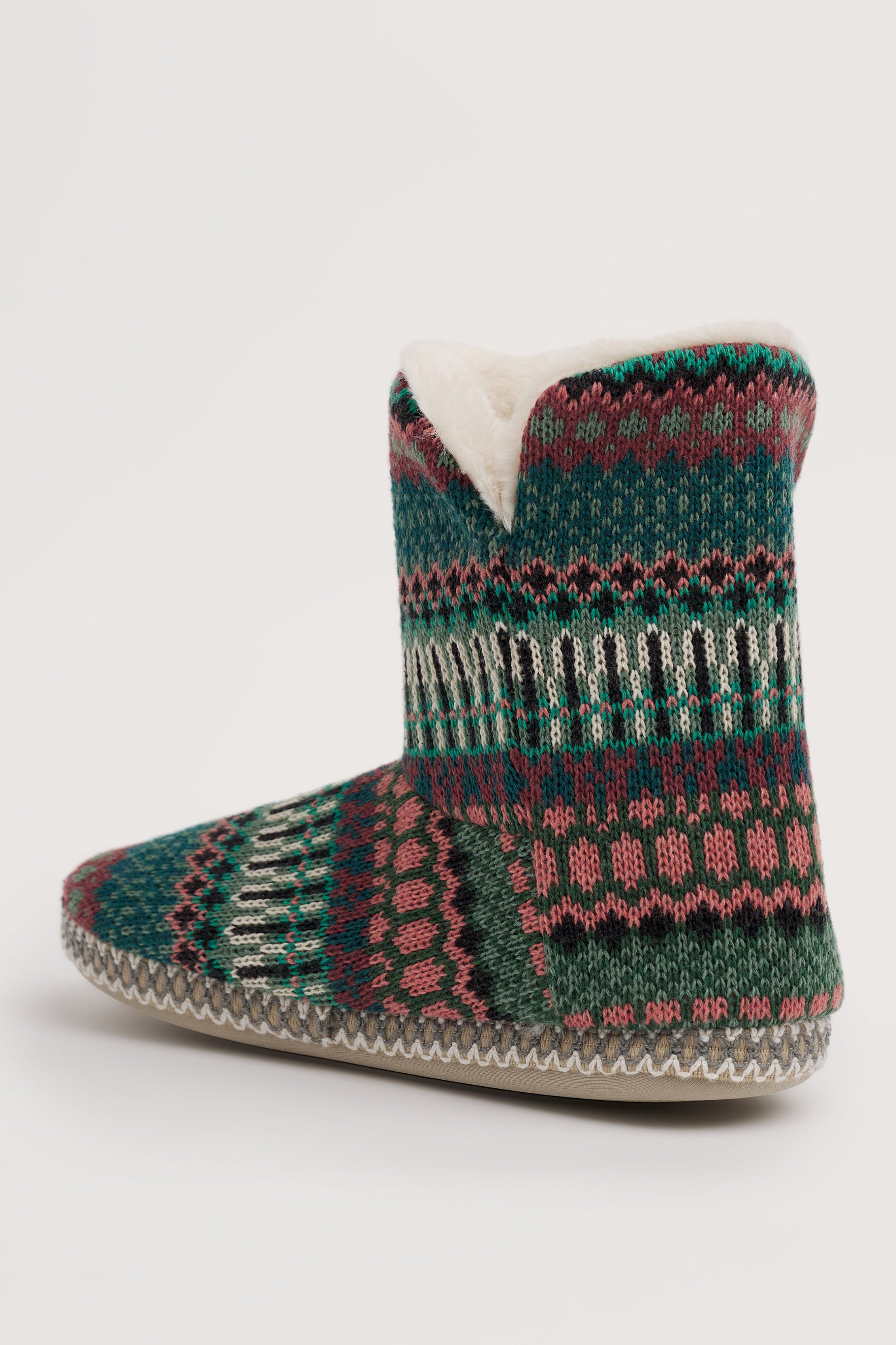 Seasalt Snooze Slipper Booties - Weaving Needle Dark Forage