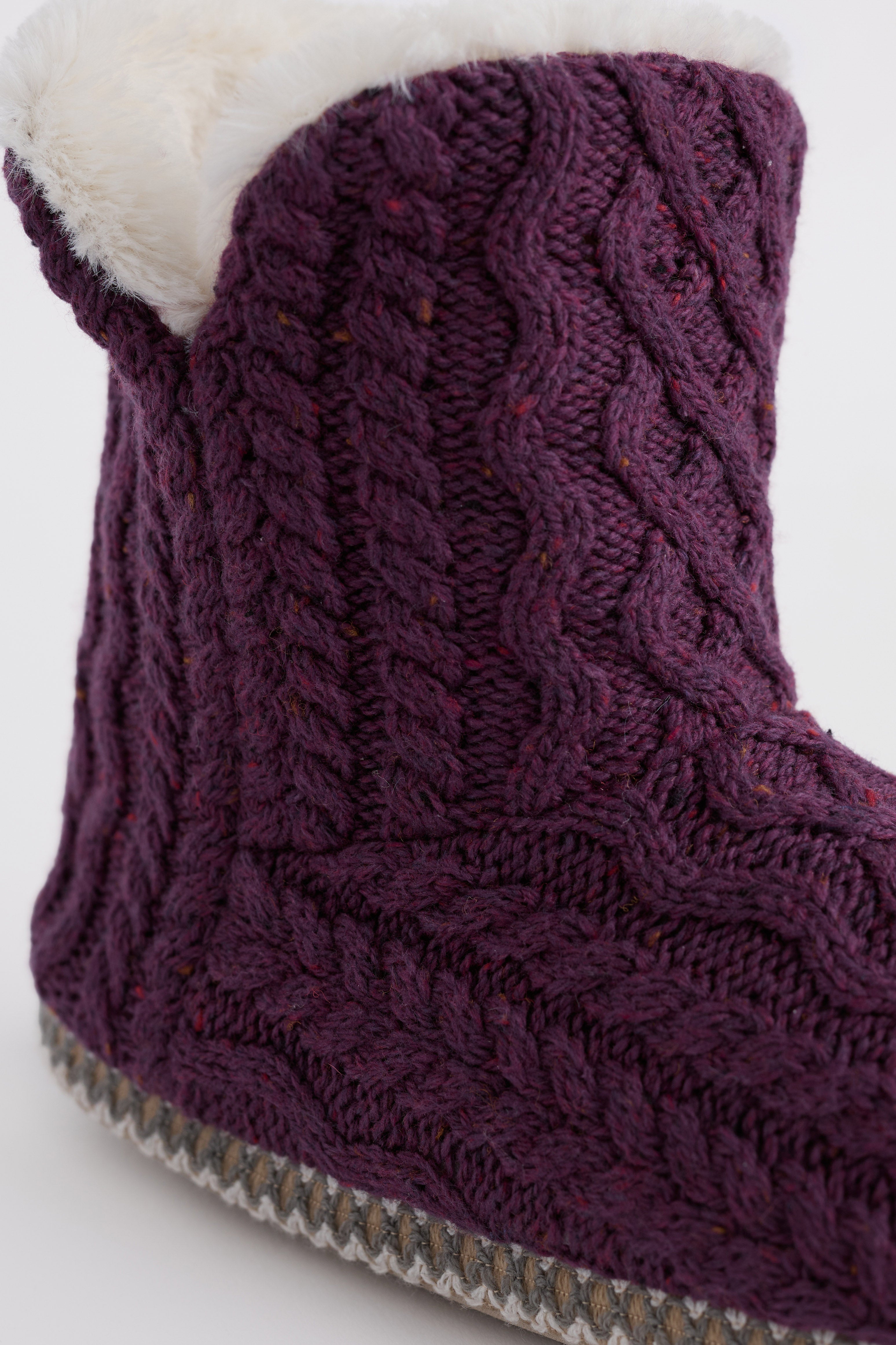 Seasalt Starry Night Slipper Booties - Grape