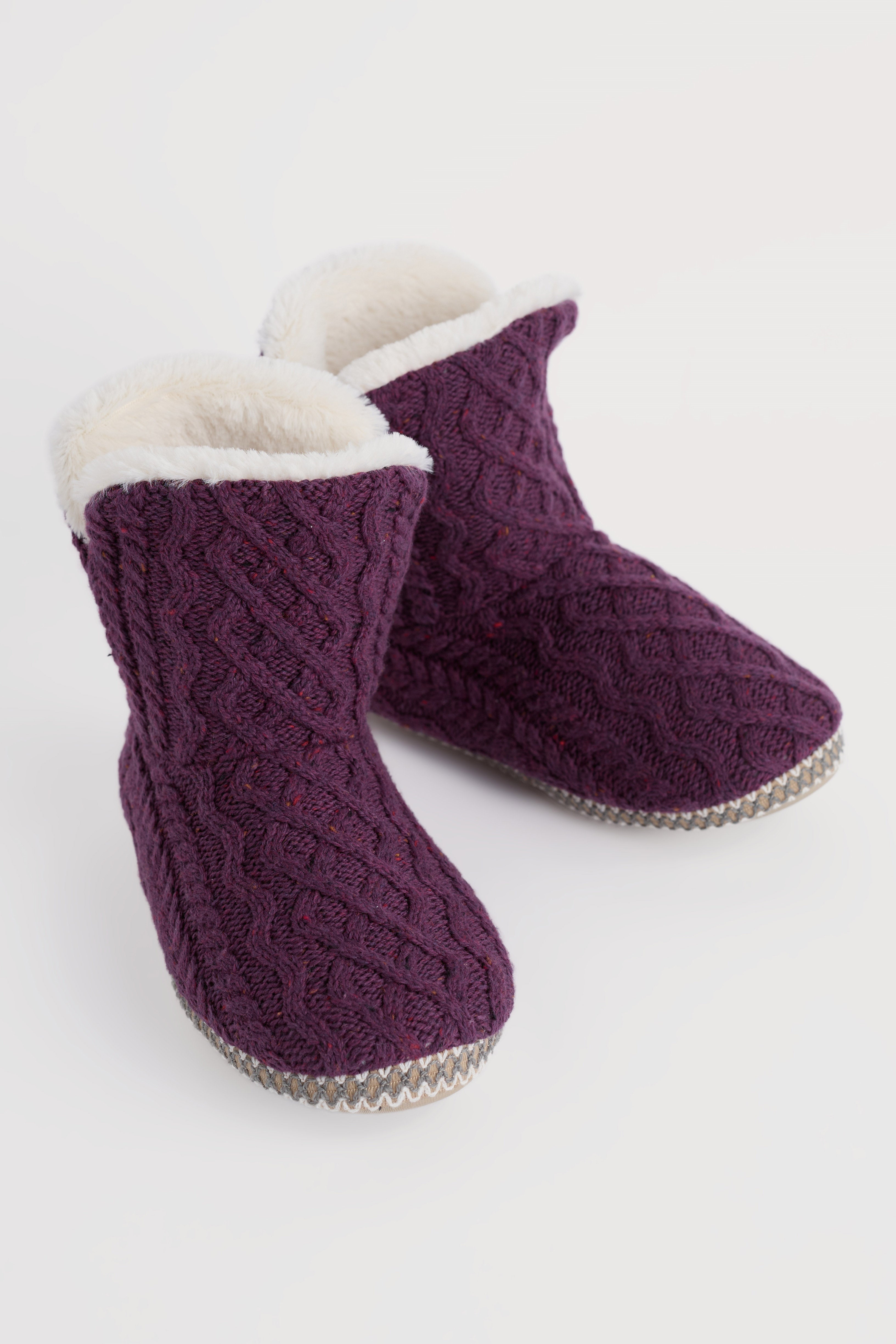 Seasalt Starry Night Slipper Booties - Grape