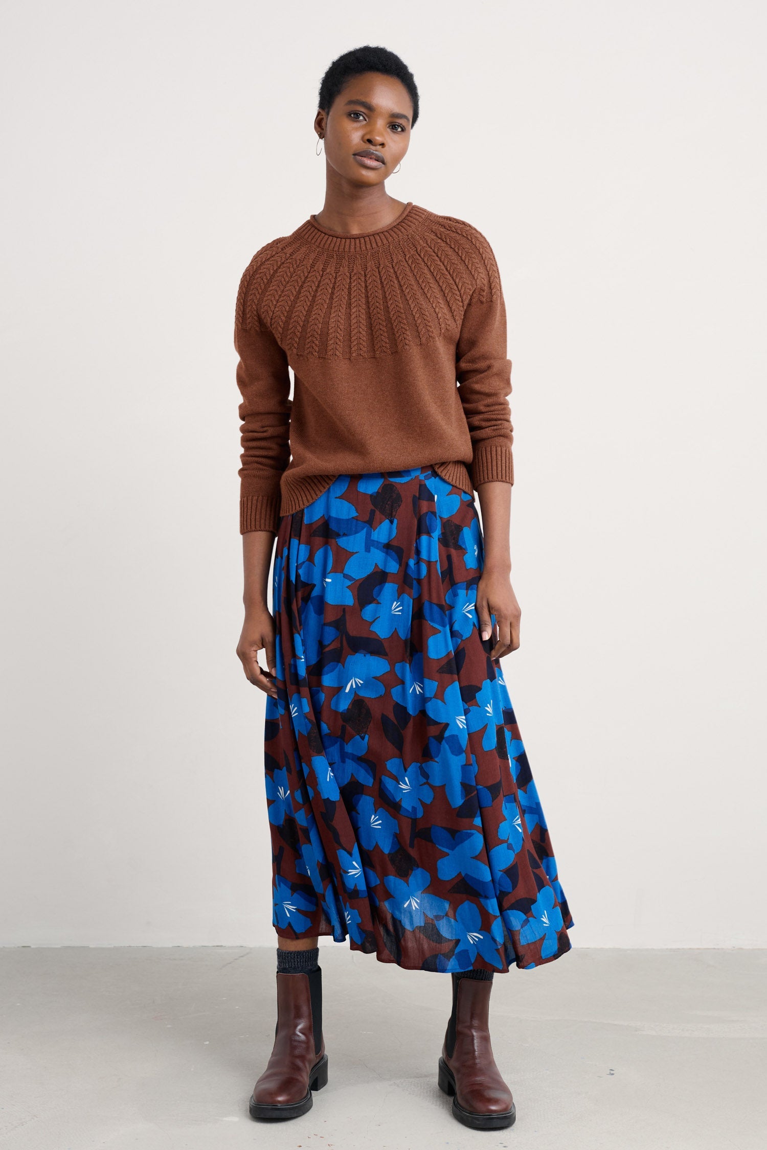 Seasalt Stone Chat Jumper - Dark Flax