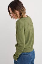 Seasalt Stone Chat Organic Cotton Jumper - Moss