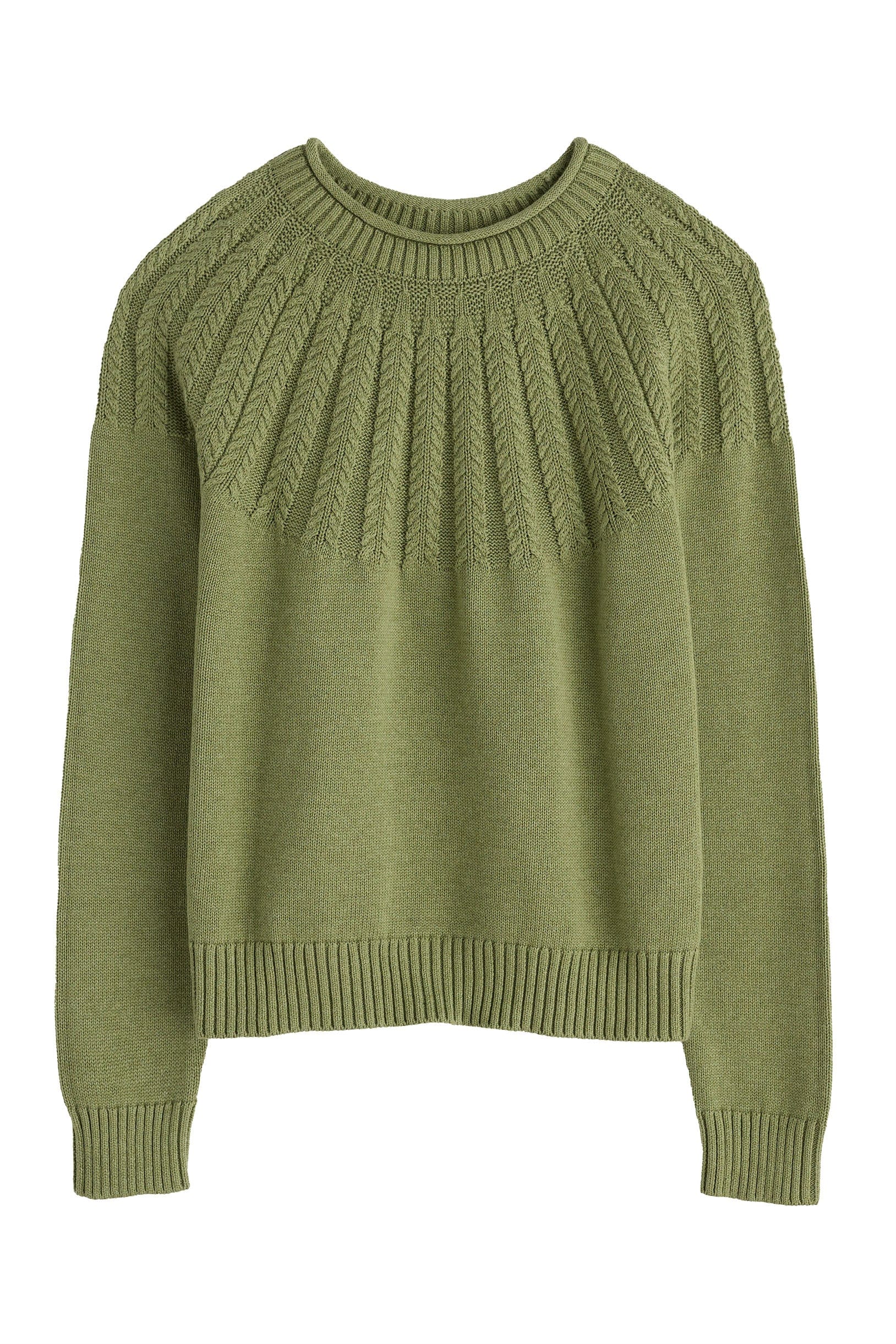 Seasalt Stone Chat Organic Cotton Jumper - Moss