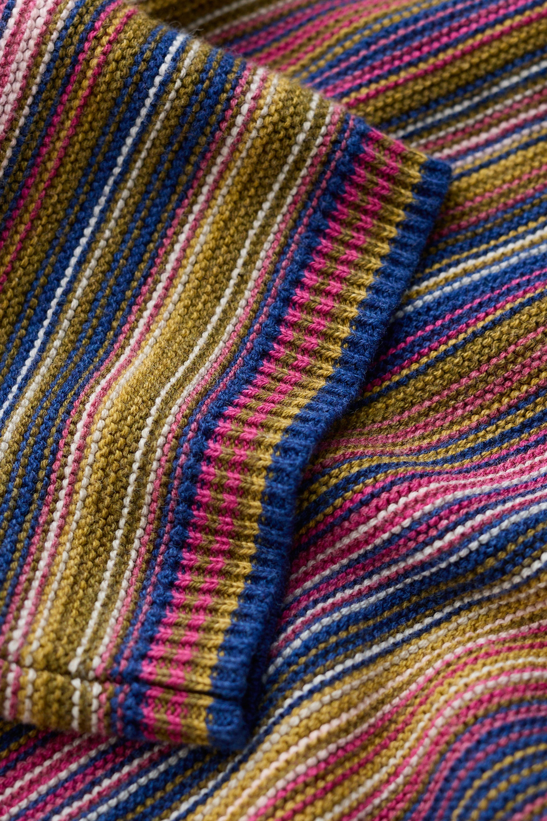 Seasalt Striped Makers Jumper - Ripple Marks Fern Moss Multi