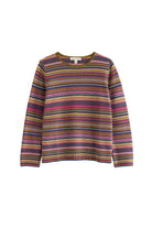 Seasalt Striped Makers Jumper - Ripple Marks Fern Moss Multi