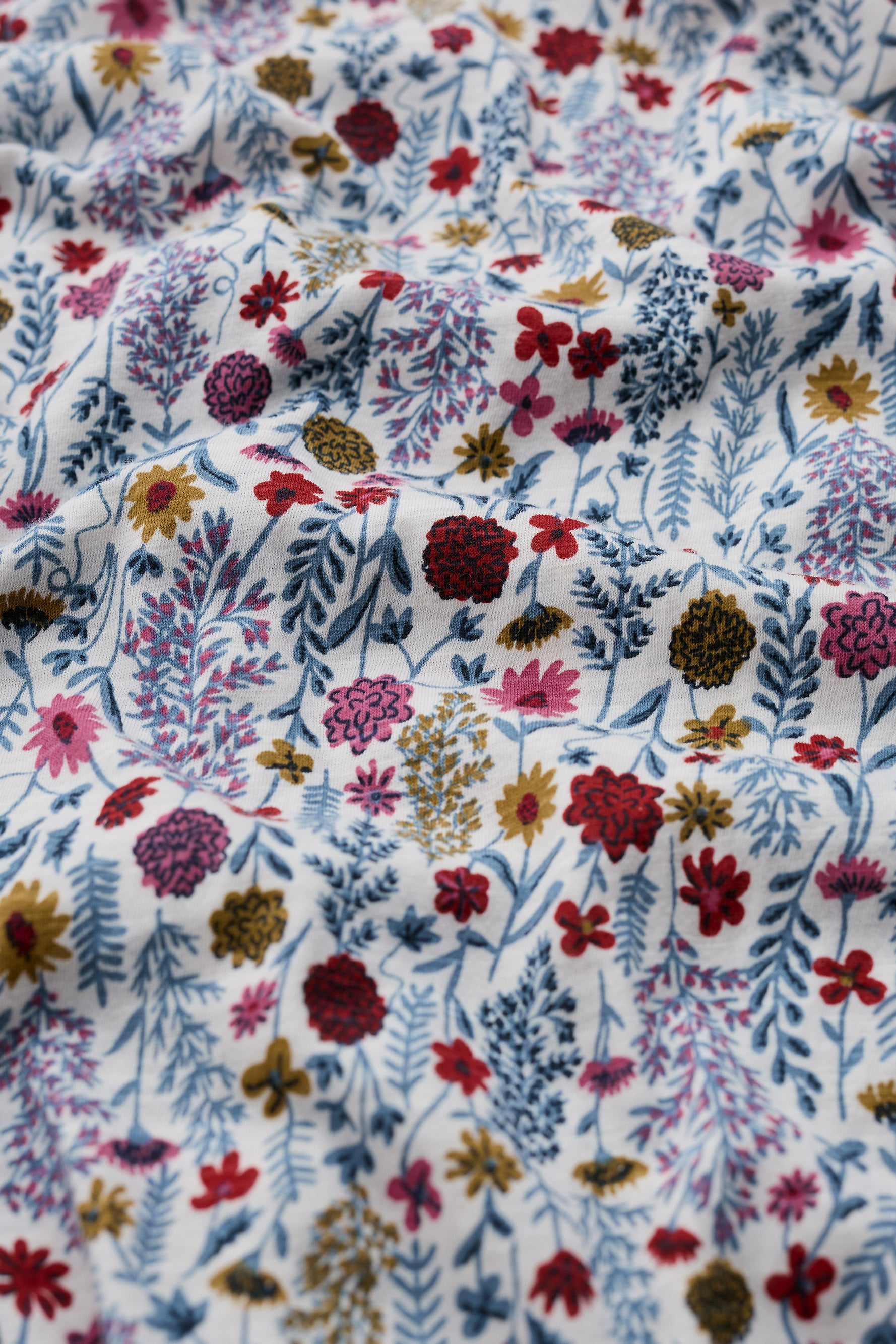 Seasalt Studio 3/4 Button-Through Top - Wild Borders Chalk