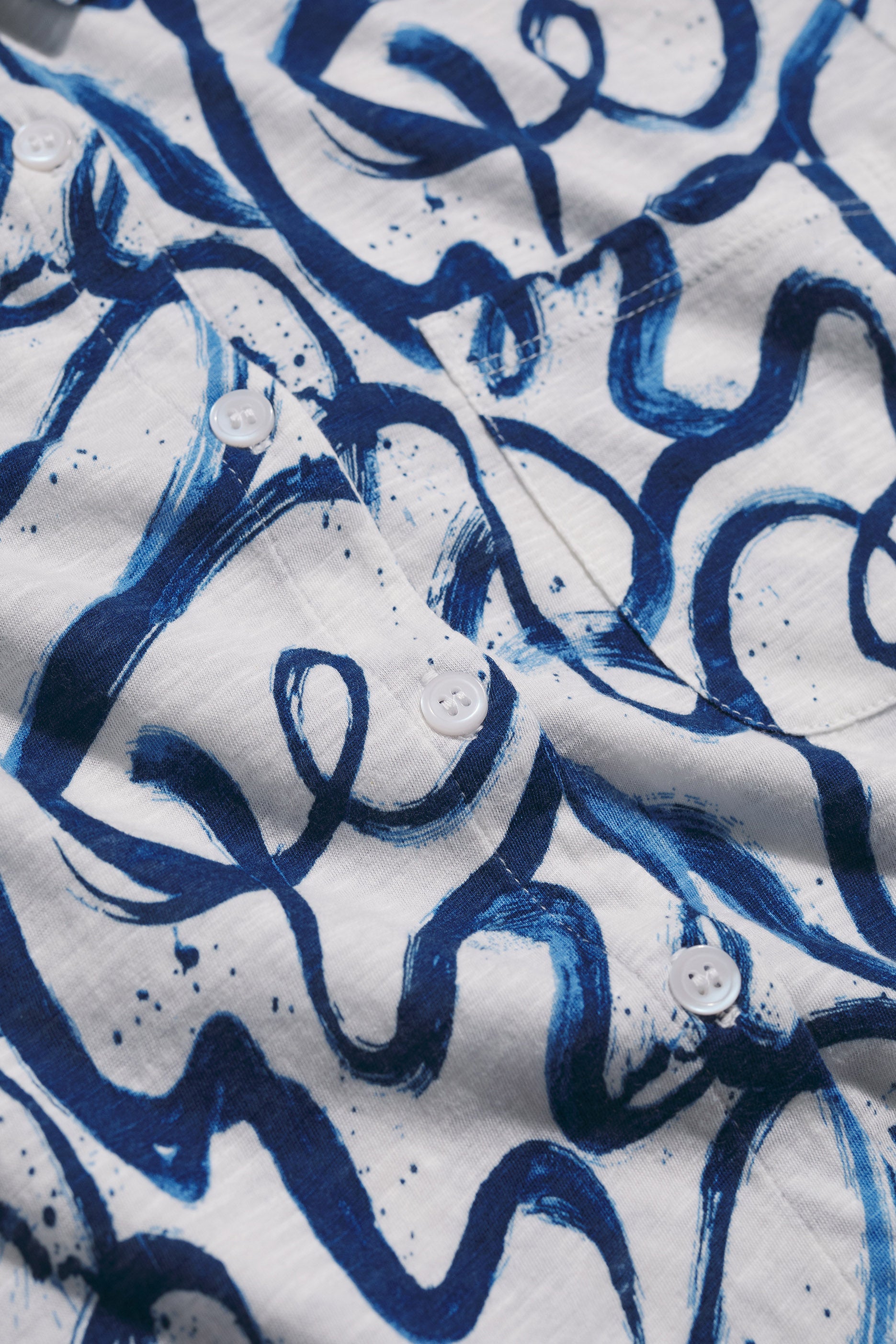 Seasalt Teasel Head Shirt - Ink Strokes Chalk