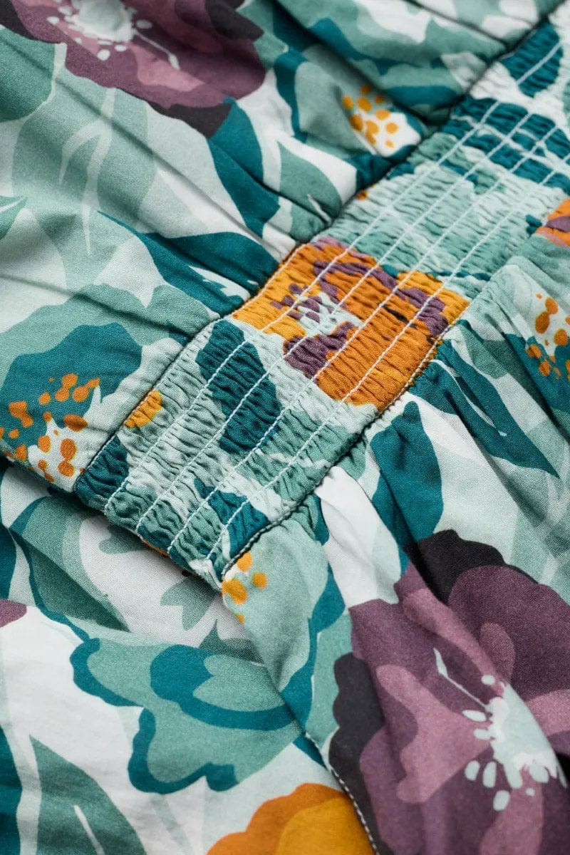 Seasalt Tresillian Walk Dress - Collage Floral Seahorse