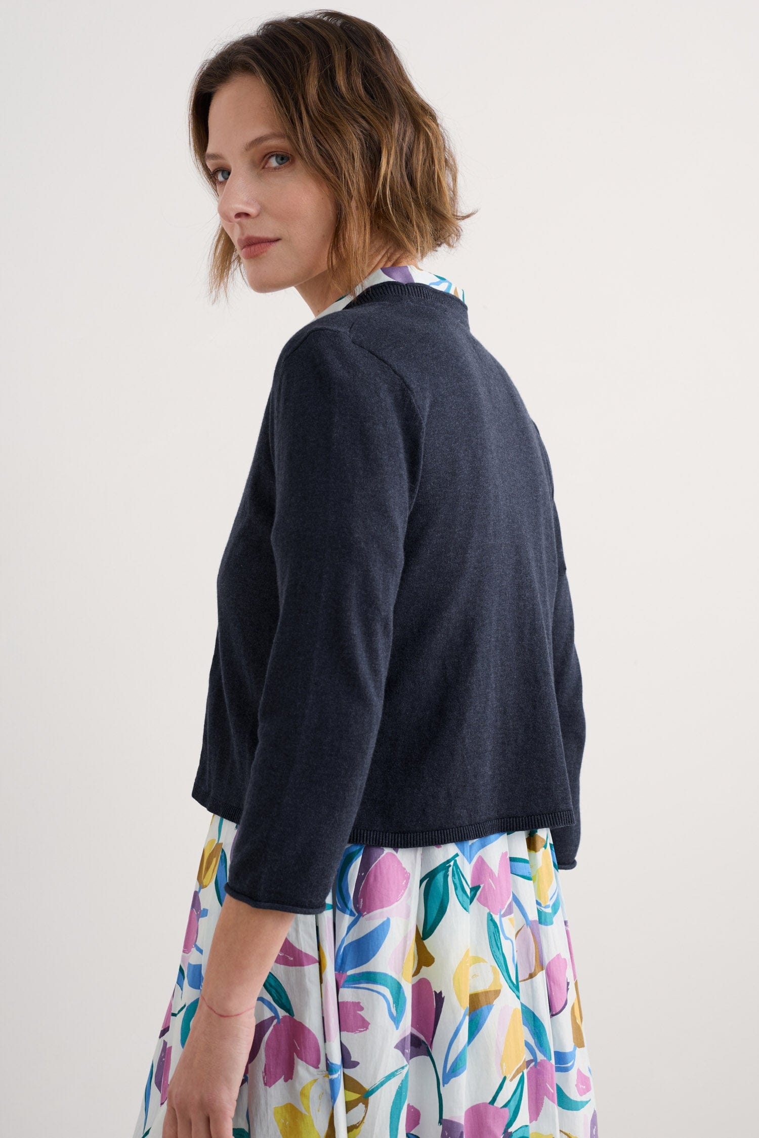 Seasalt Vanessa Organic Cotton Cardigan - Maritime