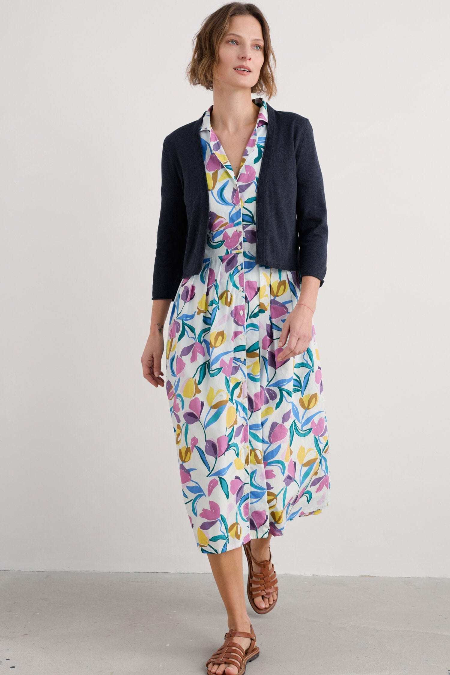 Seasalt Vanessa Organic Cotton Cardigan - Maritime