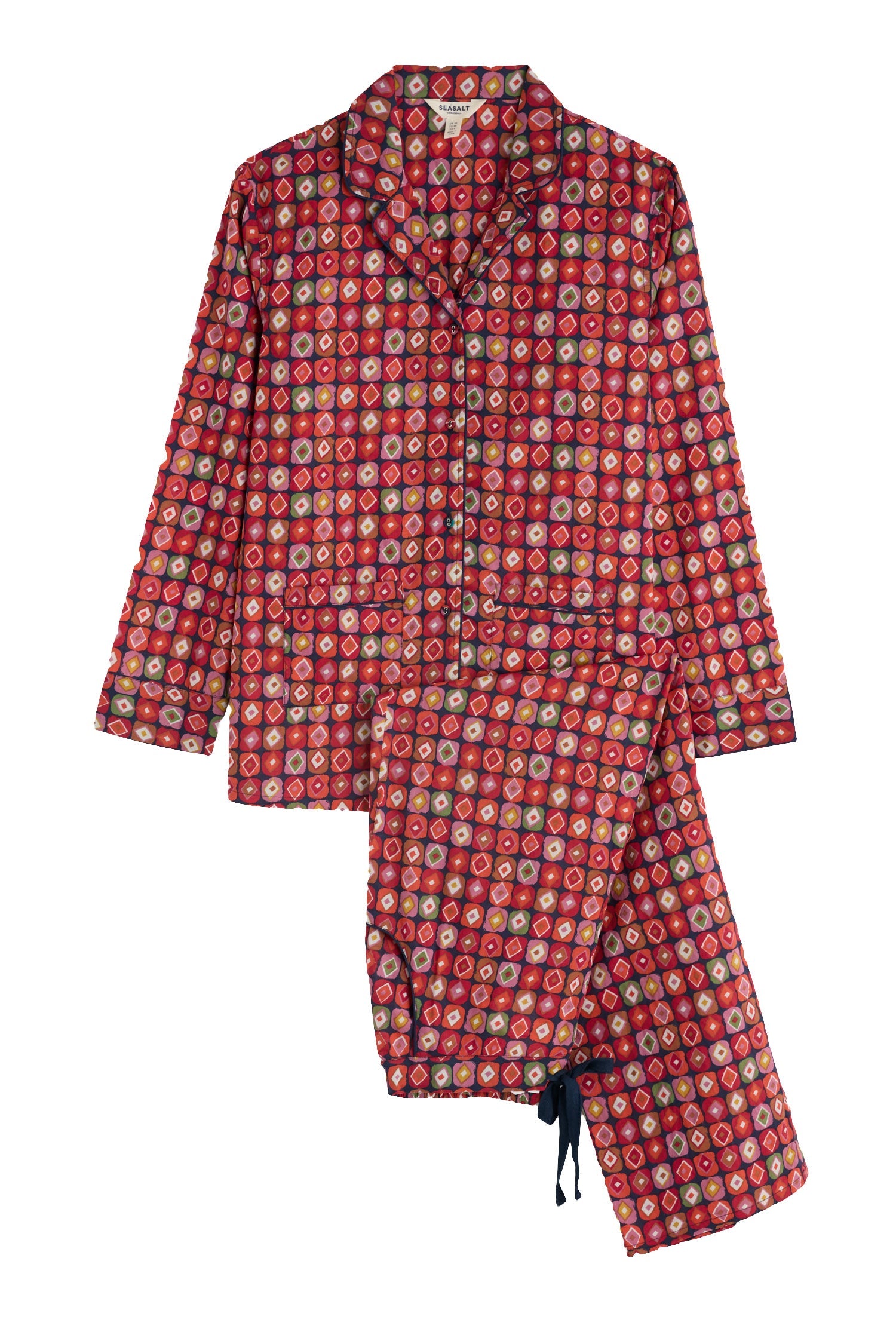 Seasalt View Point Pyjamas - Printed Diamonds Mix