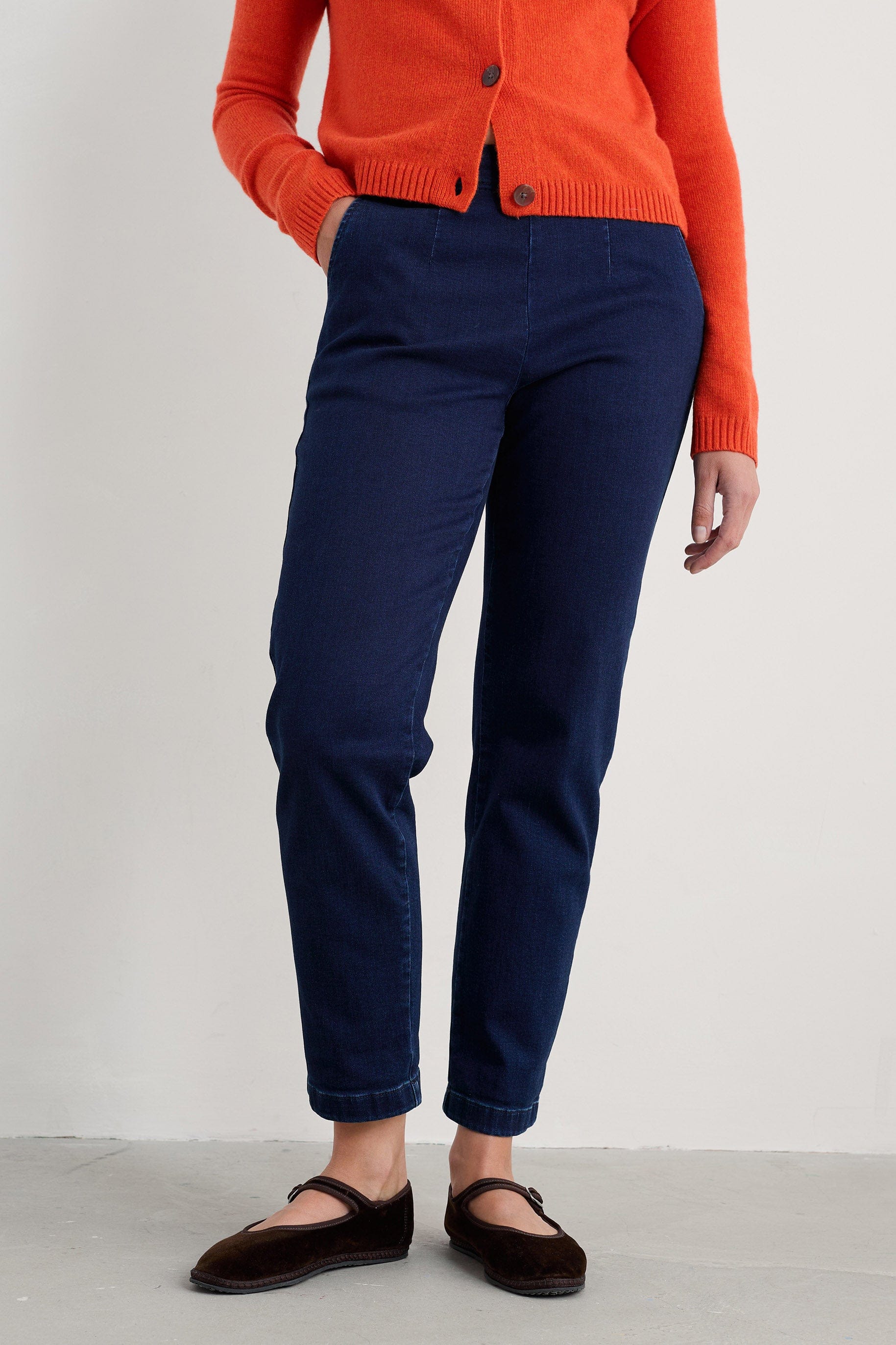 Seasalt Waterdance Trousers - Dark Indigo Wash